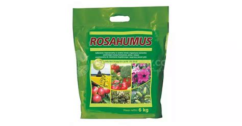 Rosahumus 6kg nawóz organiczny kwasy humusowe potas żelazo poprawia