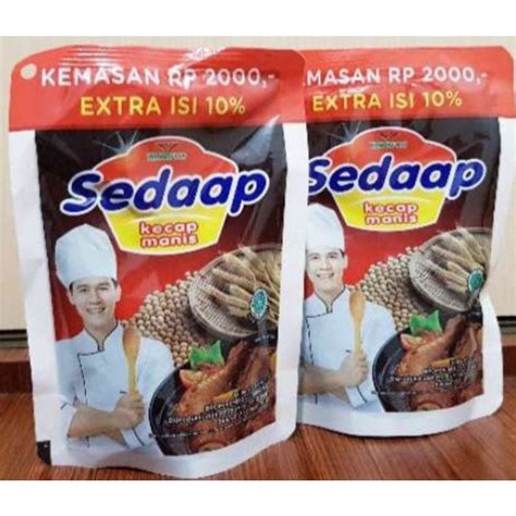 Jual KECAP MANIS SEDAAP 2000 KEMASAN POUCH 63 6ml Shopee Indonesia