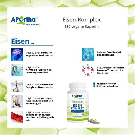 APOrtha Eisen Komplex Kapseln 120 St Shop Apotheke