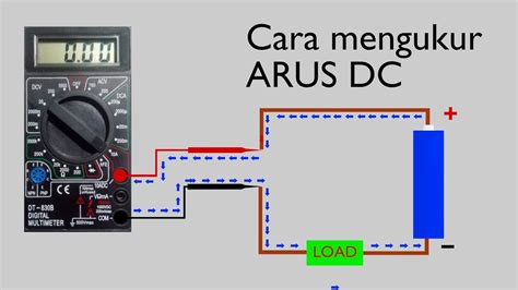 Cara Mengukur Arus DC Menggunakan AVO Meter DT830B YouTube