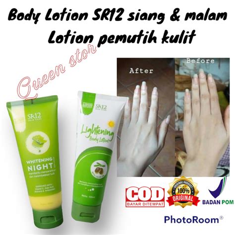 Whitening Body Lotion Siang Dan Malam By Sr Body Lotion Pemutin