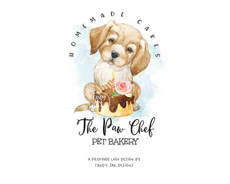 DIY Dog Bakery Logo Dog Cake Logo Pet Baker Logo Dog Cake - Etsy