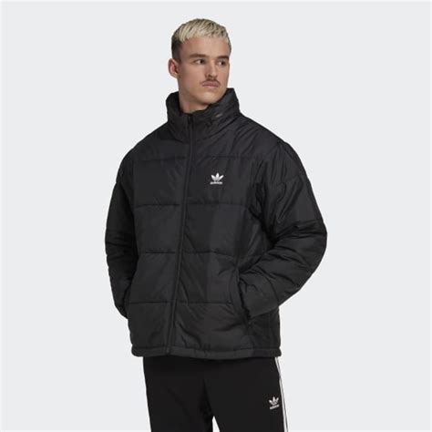 Adidas Essentials Padded Puffer Jacket Black Adidas Uk