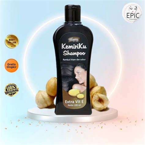 Jual HAPPY KEMIRIKU Shampoo Rambut Hitam Dan Subur 100ml Shopee Indonesia