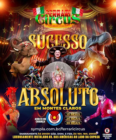 FERRARI CIRCUS MONTES CLAROS Sexta feira às 20h30 em Montes Claros Sympla