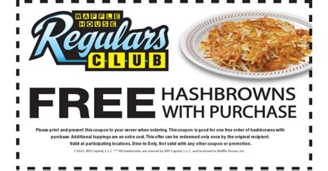 Free Hashbrowns at Waffle House w/Purchase - The Freebie Guy® ️️️