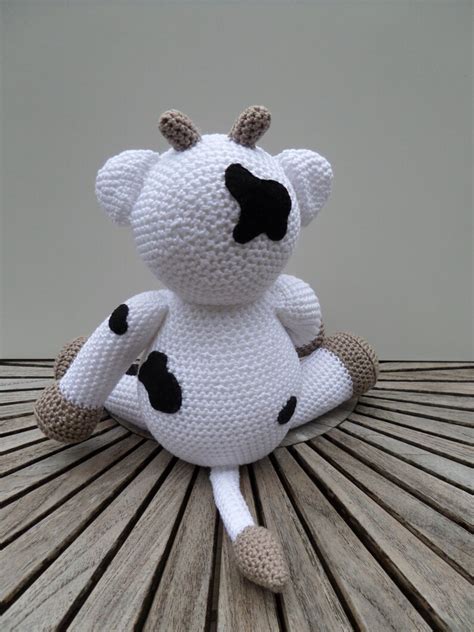 Amigurumi Gehaakte Koe Lieve Knuffel Kind Vriendelijk Etsy