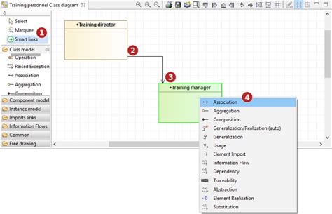 creating link type elements  diagrams