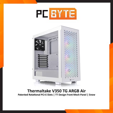 Thermaltake V Tg Argb Air Mid Tower Chassis Patented Rotational Pci