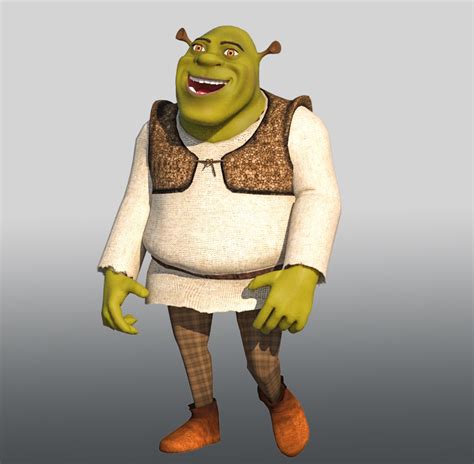 Shrek 3D 모델 조작 3D 모델 25 max fbx Free3D