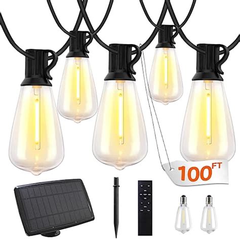 Top 10 Solar Patio String Lights of 2022 - Katynel