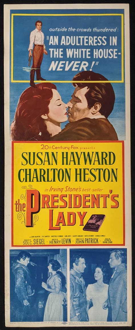 Lot The Presidents Lady 1953 Starring Susan Hayward And Charlton