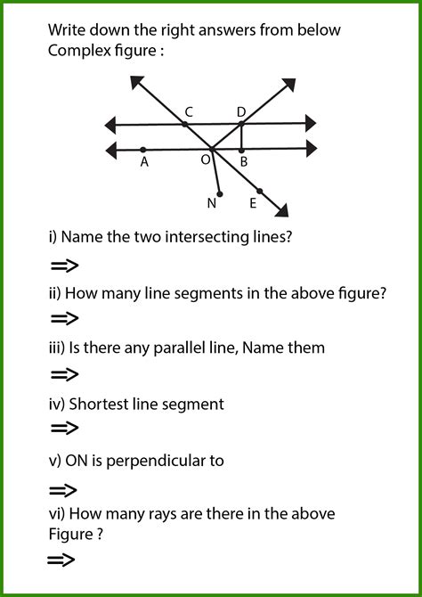 Free Lines Rays And Line Segments Worksheet 10 Pages Worksheets Library