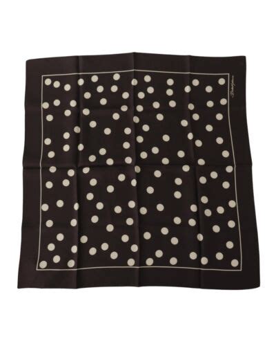 Dolce Gabbana Polka Dot Silk Scarf Black Scarves Shawls Size