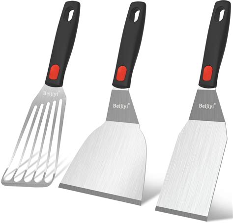 Amazon Metal Spatula Set Fish Griddle Spatulas Stainless Steel