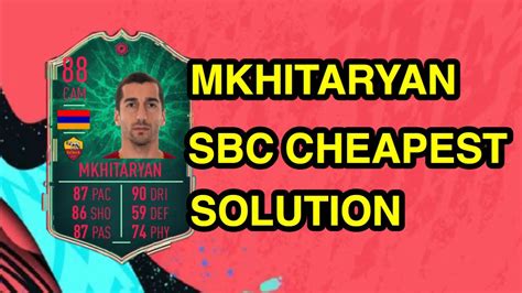 Fifa Henrikh Mkhitaryan Sbc Cheapest Solution Fifa Sbc Cheap