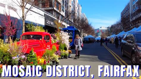 Walking Northern Virginia Mosaic District Fairfax Art Blooms At