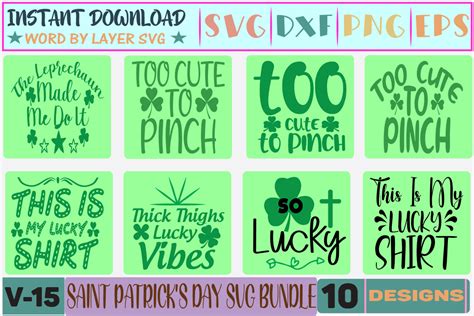 10 Saint Patricks Day Svg Bundle V 15 Graphic By Thesvgfactory