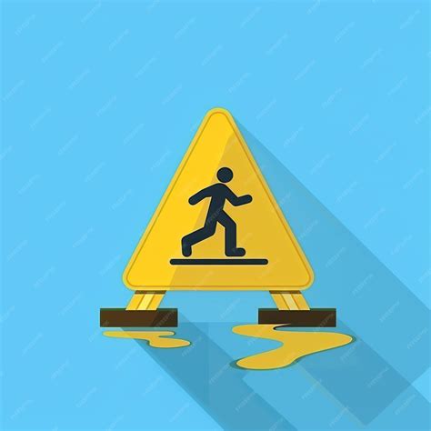 Promoting safety and accident prevention with a wet floor caution sign