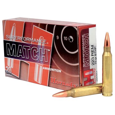 Hornady Rem Gr Bthp Match Black Ammunition Box Of Delta Mike Ltd