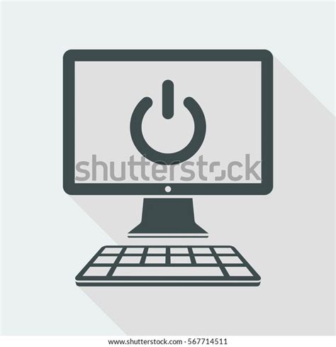 Power Off Laptop Save Energy Over Royalty Free Licensable Stock