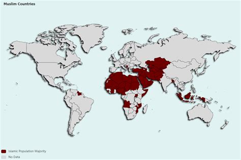 Muslim Countries Dünya Üye Haritaları