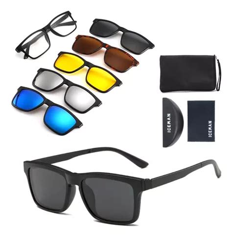 Gafas De Sol Magn Ticas Con Clip Para Lentes Iceman Grade Color Case Tr