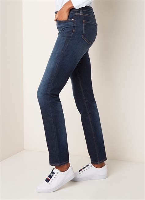 Tommy Hilfiger Heritage Mid Waist Straight Leg Jeans • Jeans • De Bijenkorf