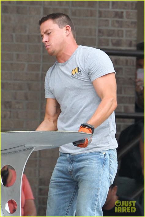 Channing Tatum Flaunts Buff Muscles On Magic Mike Xxl Set Photo