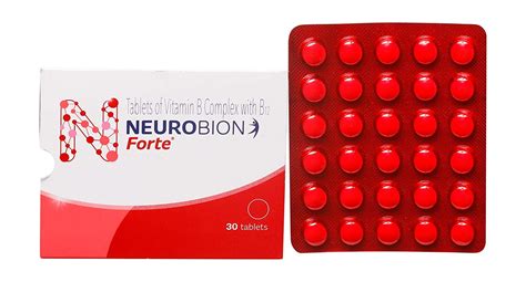 Neurobion Forte Tablets Of Vitamin B Complex With B Strip Of