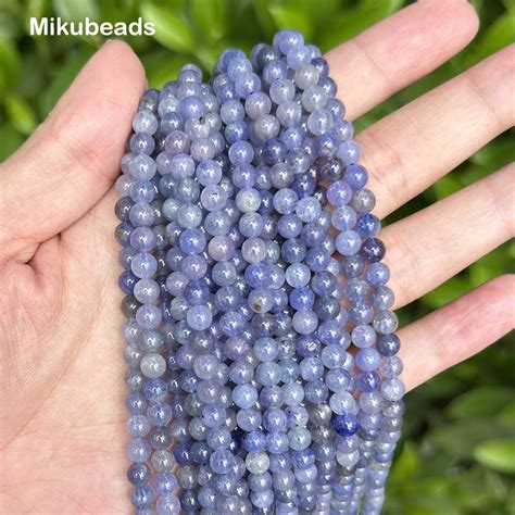 Wholesale Natural Mm Rare Tanzanite Smooth Round Loose Beads For