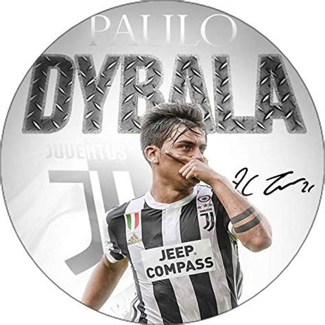 Cialda Rotonda Per Torta Paulo Dybala Juventus Decorazione Alimentare