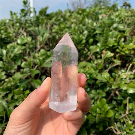 Chunky Clear Calcite Point Natural Clear Calcite Tower Etsy