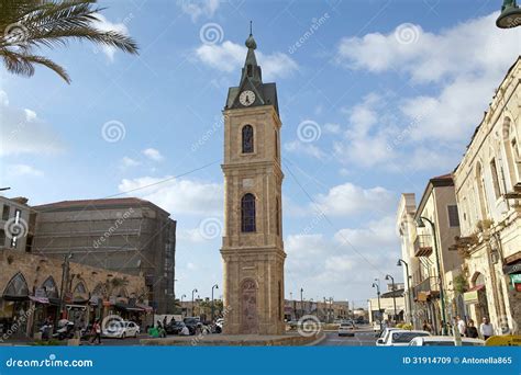 Torre De Reloj De Jaffa Imagen De Archivo Editorial Imagen De Viejo