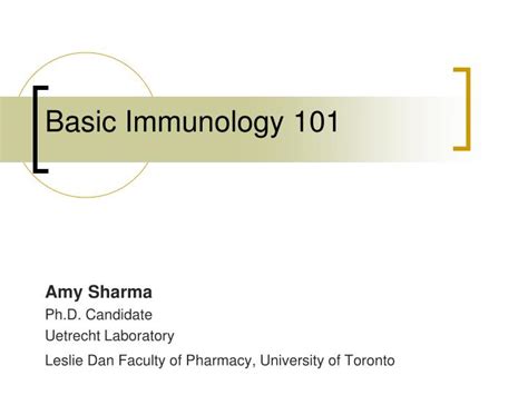 Ppt Basic Immunology 101 Powerpoint Presentation Free Download Id