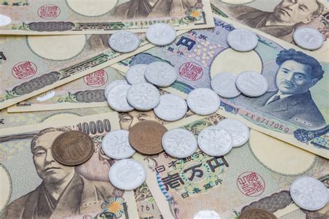 Primer Plano De Los Billetes De Los Yenes Japoneses Y El Fondo Del