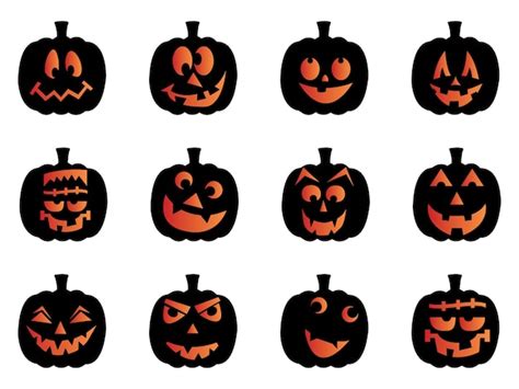 Premium Vector Pumpkin Scary Face Halloween Decoration