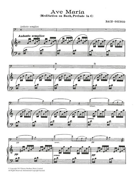 Ave Maria By Charles Gounod Sheet Music For Cello Solo At Sheet Music Direct