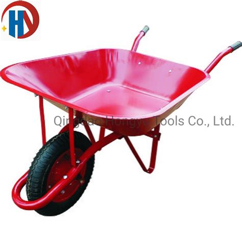 65l Cheaper And Metal Tray Wheel Barrow Wb6201 Heavy Duty Steel Tray Wheelbarrow Spot Supply