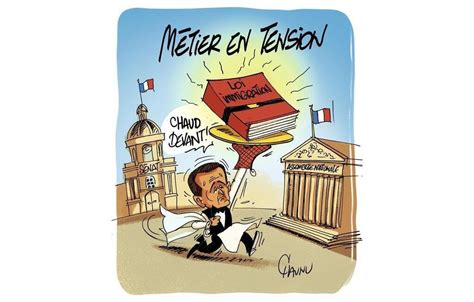 Le Dessin De Chaunu La Loi Immigration Met Le Gouvernement Sous