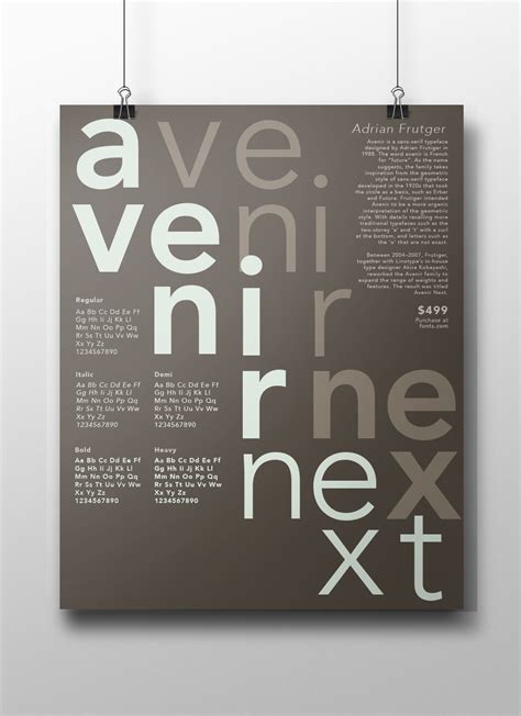 Type Specimen Poster On Behance