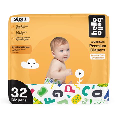 Snapklik.com : Hello Bello Premium Baby Diapers Size 1, 32 Count Of