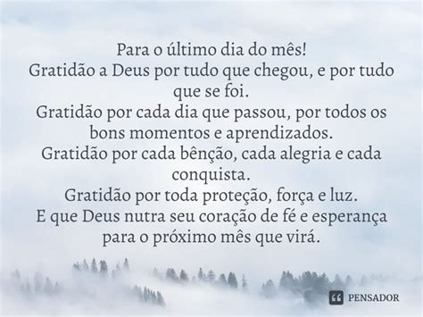 Para O Ltimo Dia Do M S Gratid O La S Carvalho Di Rio Meu