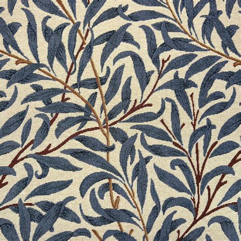 William Morris Willow Bough Azure Tapestry Fabric Ellbee Fabrics