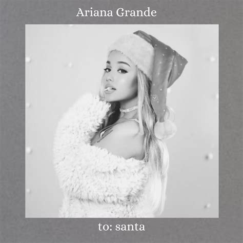 Ariana Grande Santa Tell Me Album Cover