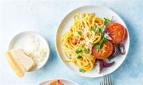 Spaghetti Carbonara Met Geroosterde Groenten Jumbo Belgi