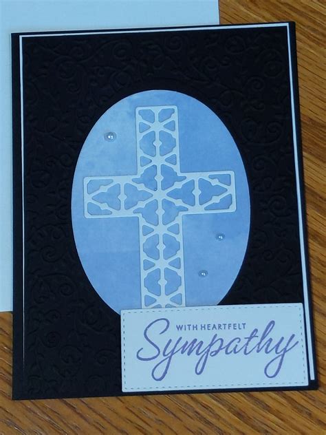 4 Sympathy Cards Condolence Cards Cards with Crosses Cards - Etsy.de