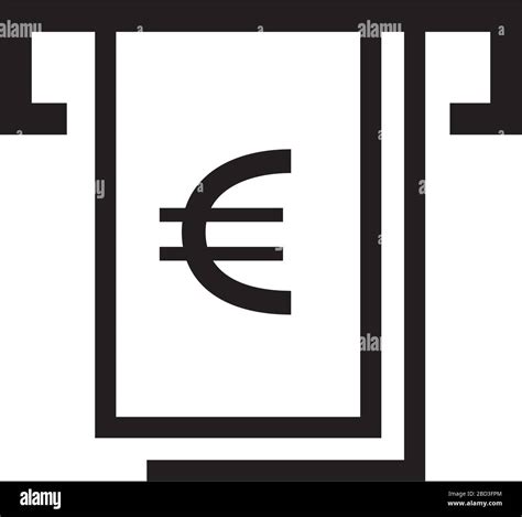 ATM Cash Dispenser Icon Euro Stock Vector Image Art Alamy