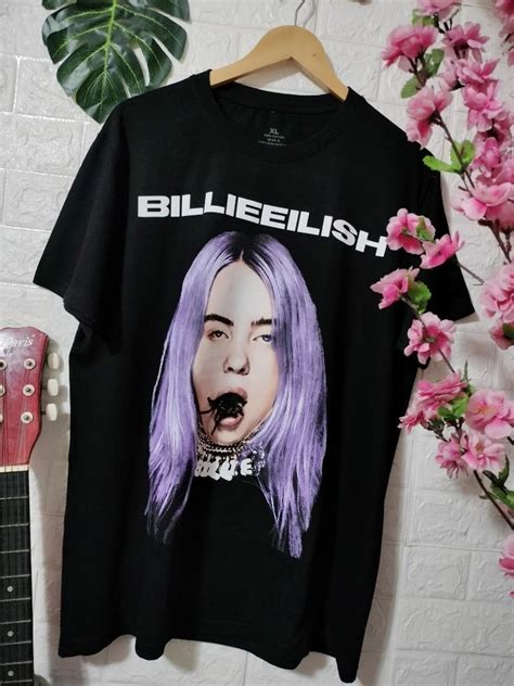 Billie Eilish Concert Tour Black Tshirt Womens Fashion Tops Shirts