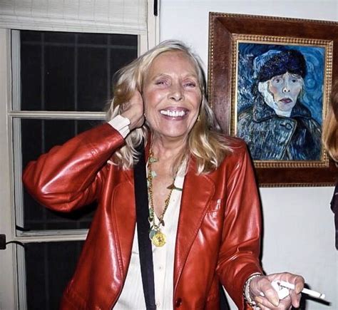 Joni Mitchell with her famous self portrait, 1994 Famous Self Portraits ...